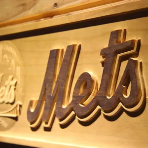 New York Mets Wood Sign