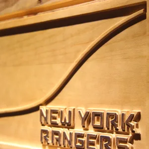 New York Rangers Split Wood Sign