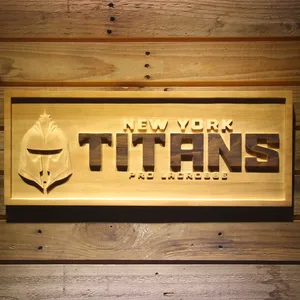 New York Titans Wood Sign