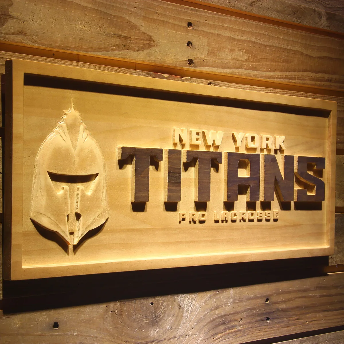 New York Titans Wood Sign