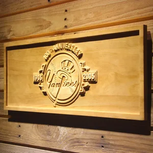 New York Yankees 100th Anniversary Logo Wood Sign - Legacy Edition
