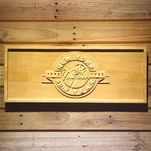 New York Yankees 50th Anniversary Logo Wood Sign - Legacy Edition