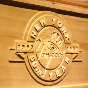 New York Yankees 50th Anniversary Logo Wood Sign - Legacy Edition