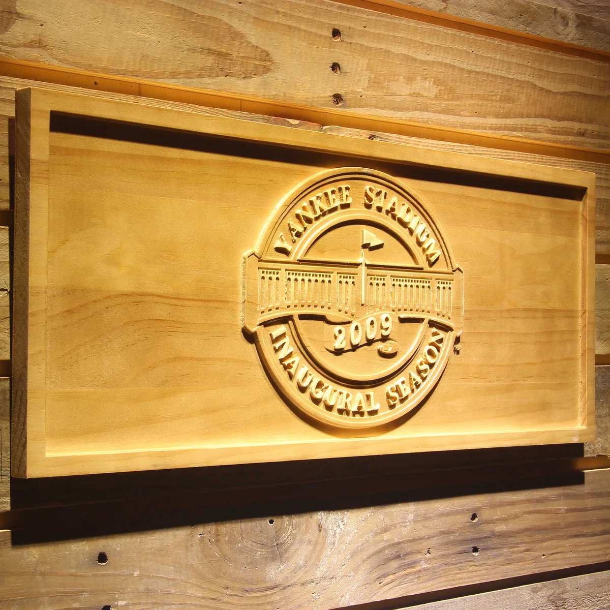 New York Yankees Yankee Stadium Inaugural Season Wood Sign - Legacy Edition