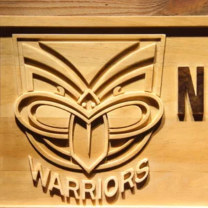New Zealand Warriors Wood Sign