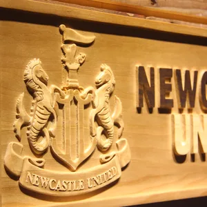 Newcastle United FC Wood Sign
