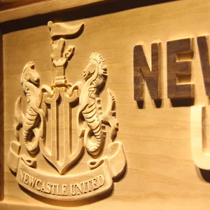 Newcastle United FC Wood Sign