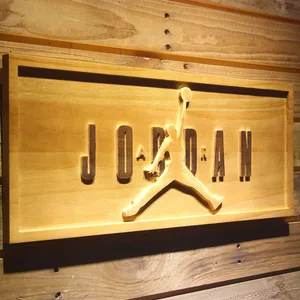 Nike Air Jordan  Jumpman Logo 1 Wood Sign