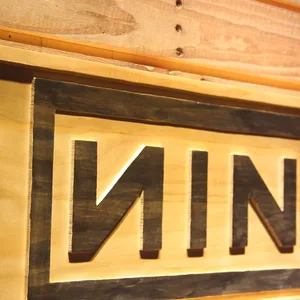 Nine Inch Nails Wood Sign