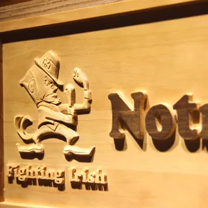Notre Dame Fighting Irish Helmet Wood Sign