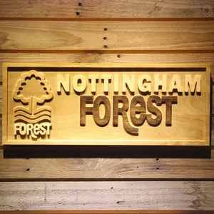 Nottingham Forest FC Wood Sign
