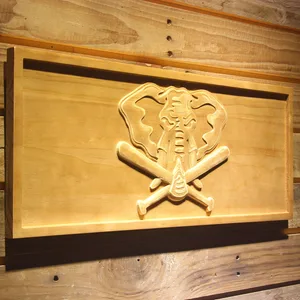 Oakland Athletics 1993-1994 Elephant Logo Wood Sign - Legacy Edition