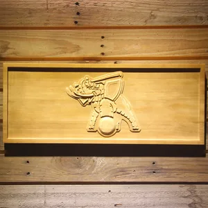 Oakland Athletics 1999 Turn Ahead the Clock Elephant Logo Wood Sign - Legacy Edition