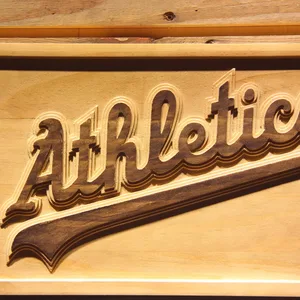 Oakland Athletics 2008-2010 Logo Wood Sign - Legacy Edition