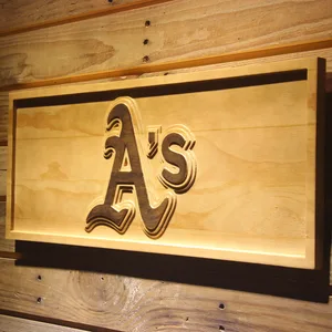 Oakland Athletics A's Logo Wood Sign