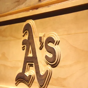 Oakland Athletics A's Logo Wood Sign