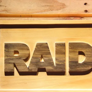 Oakland Raiders Text Wood Sign
