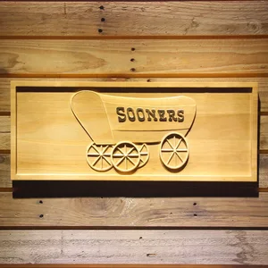 Oklahoma Sooners Wood Sign