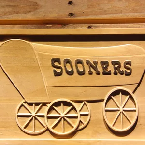 Oklahoma Sooners Wood Sign