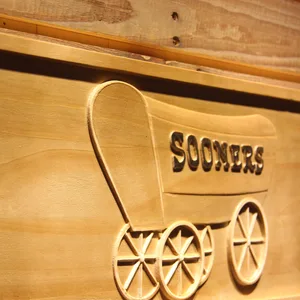 Oklahoma Sooners Wood Sign