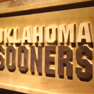 Oklahoma Sooners Wood Sign