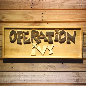 Operation Ivy Wood Sign