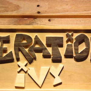 Operation Ivy Wood Sign