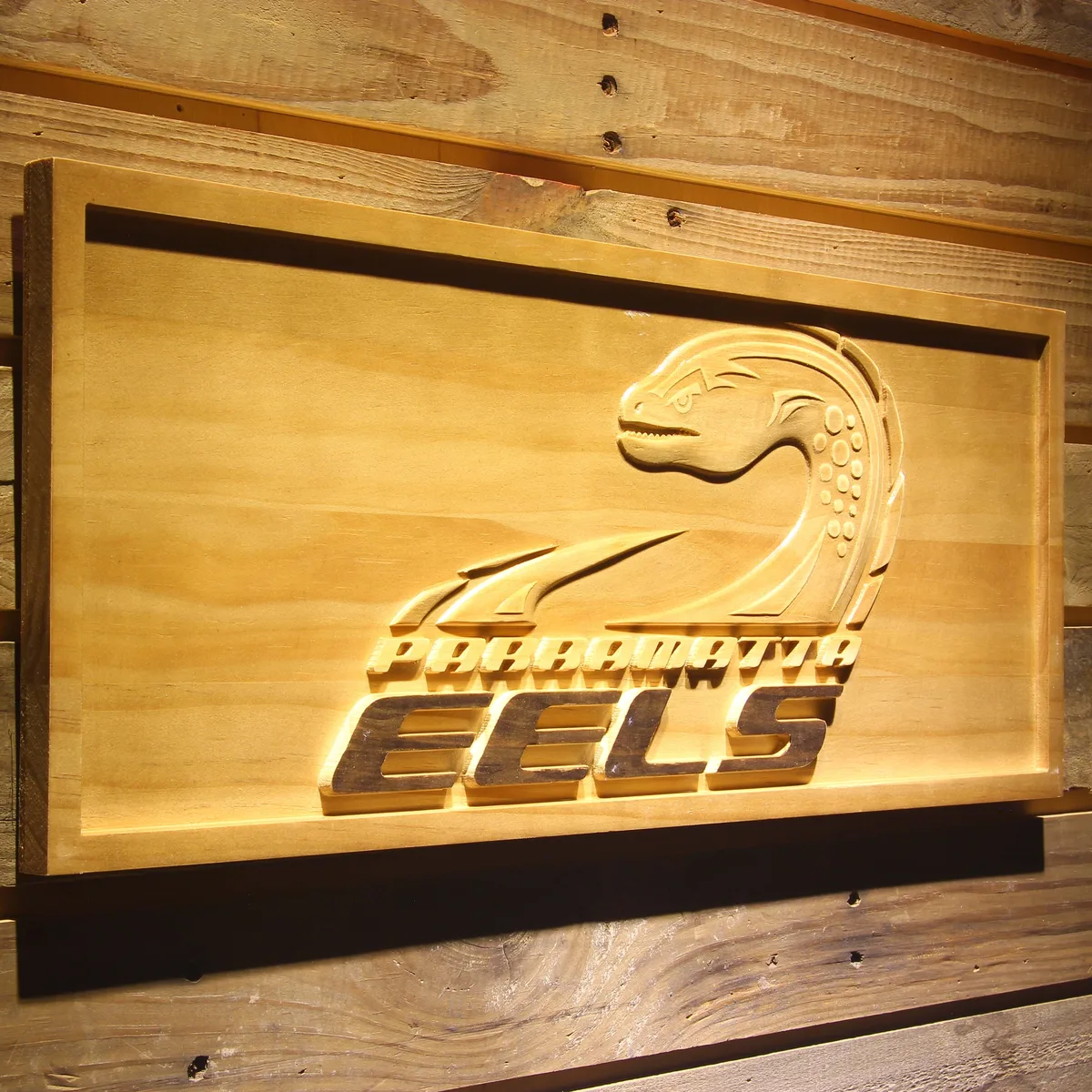 Parramatta Eels Wood Sign