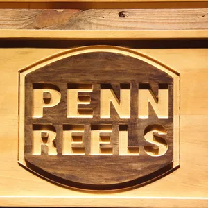 Penn Reels Wood Sign