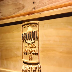 Pennzoil Ask For It Wood Sign