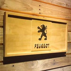 Peugeot Wood Sign