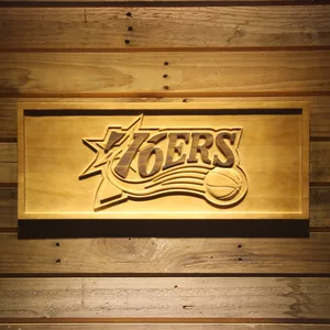 Philadelphia 76ers Wood Sign - Legacy Edition