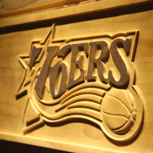 Philadelphia 76ers Wood Sign - Legacy Edition