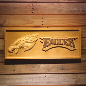 Philadelphia Eagles 2 Wood Sign