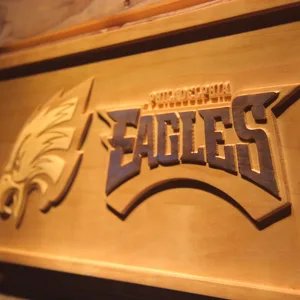 Philadelphia Eagles 2 Wood Sign