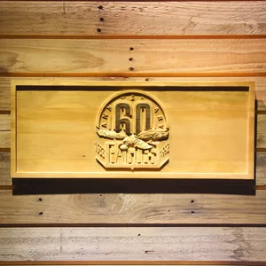 Philadelphia Eagles 60th Anniversary Logo Wood Sign - Legacy Edition
