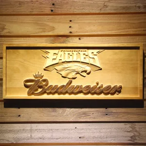 Philadelphia Eagles Budweiser Wood Sign