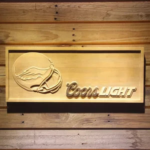 Philadelphia Eagles Coors Light Helmet Wood Sign