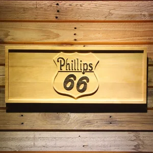 Phillips 66 Gasoline Wood Sign