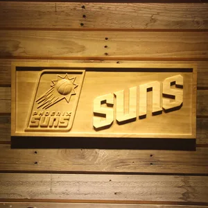 Phoenix Suns Wood Sign
