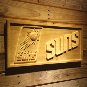 Phoenix Suns Wood Sign