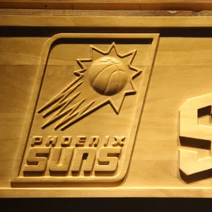 Phoenix Suns Wood Sign