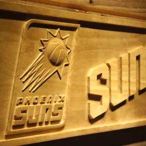 Phoenix Suns Wood Sign