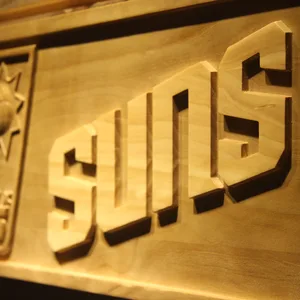 Phoenix Suns Wood Sign