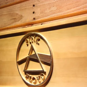Pink Floyd Dark Side of the Moon Circle Wood Sign