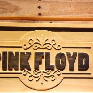 Pink Floyd Old Time Logo Wood Sign