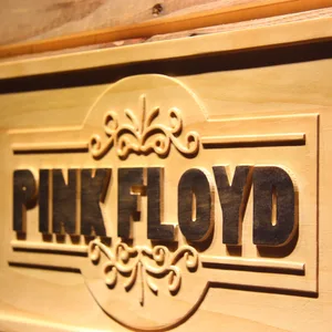 Pink Floyd Old Time Logo Wood Sign
