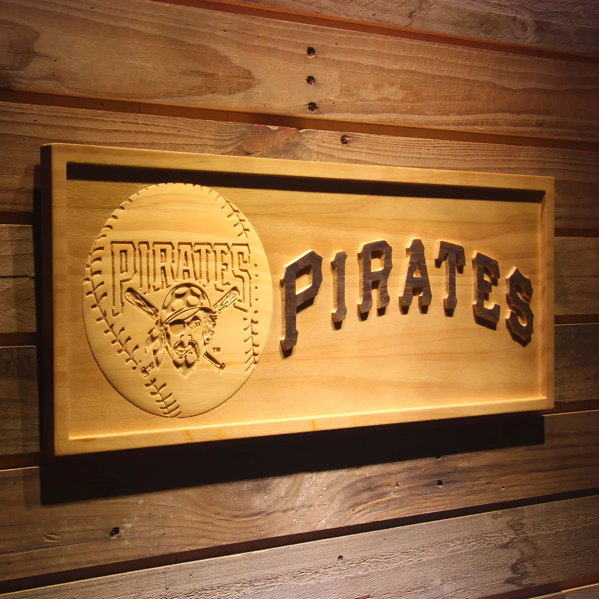 Pittsburgh Pirates Baseball Wood Sign - Legacy Edition