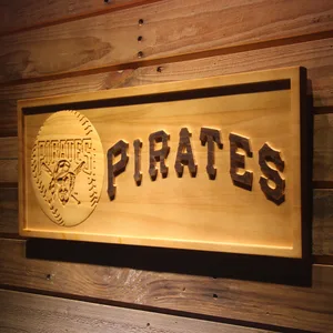 Pittsburgh Pirates Baseball Wood Sign - Legacy Edition