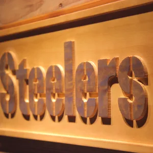 Pittsburgh Steelers 2 Wood Sign
